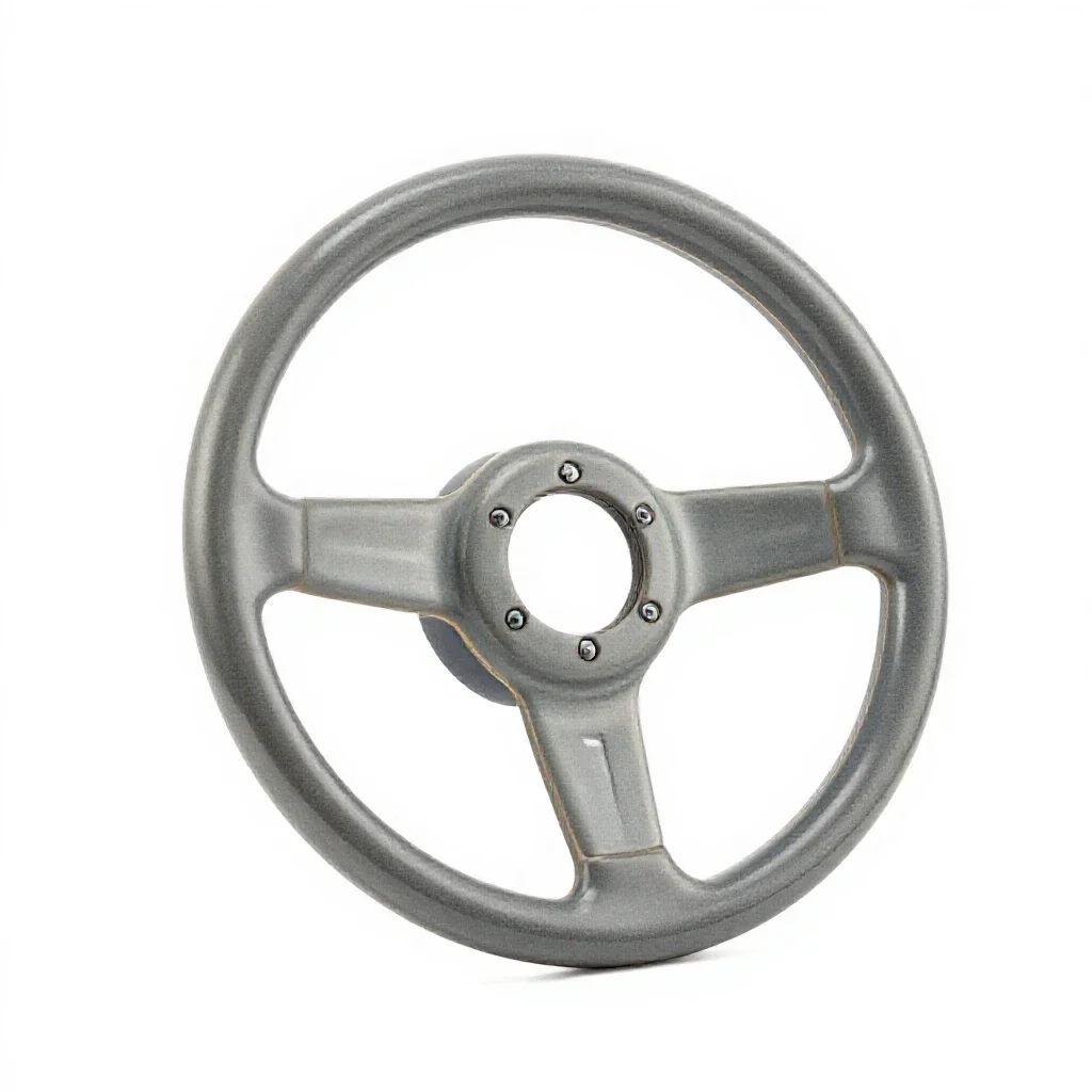 Steering system isolated on a white background