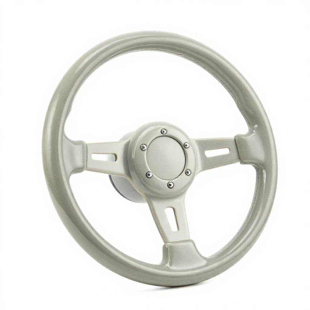 Steering wheel isolated on a white background