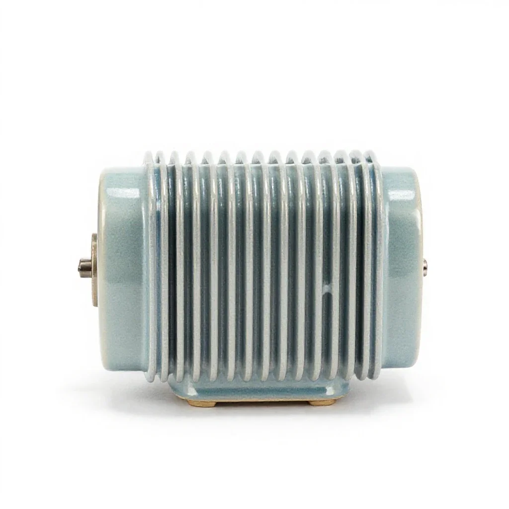 Step-up transformer isolated on a white background