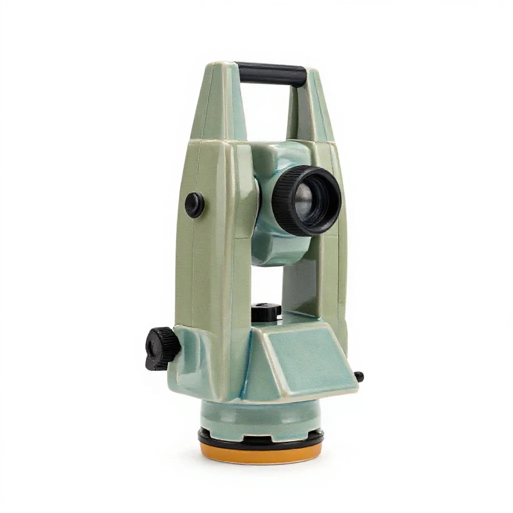 Surveying instrument isolated on a white background