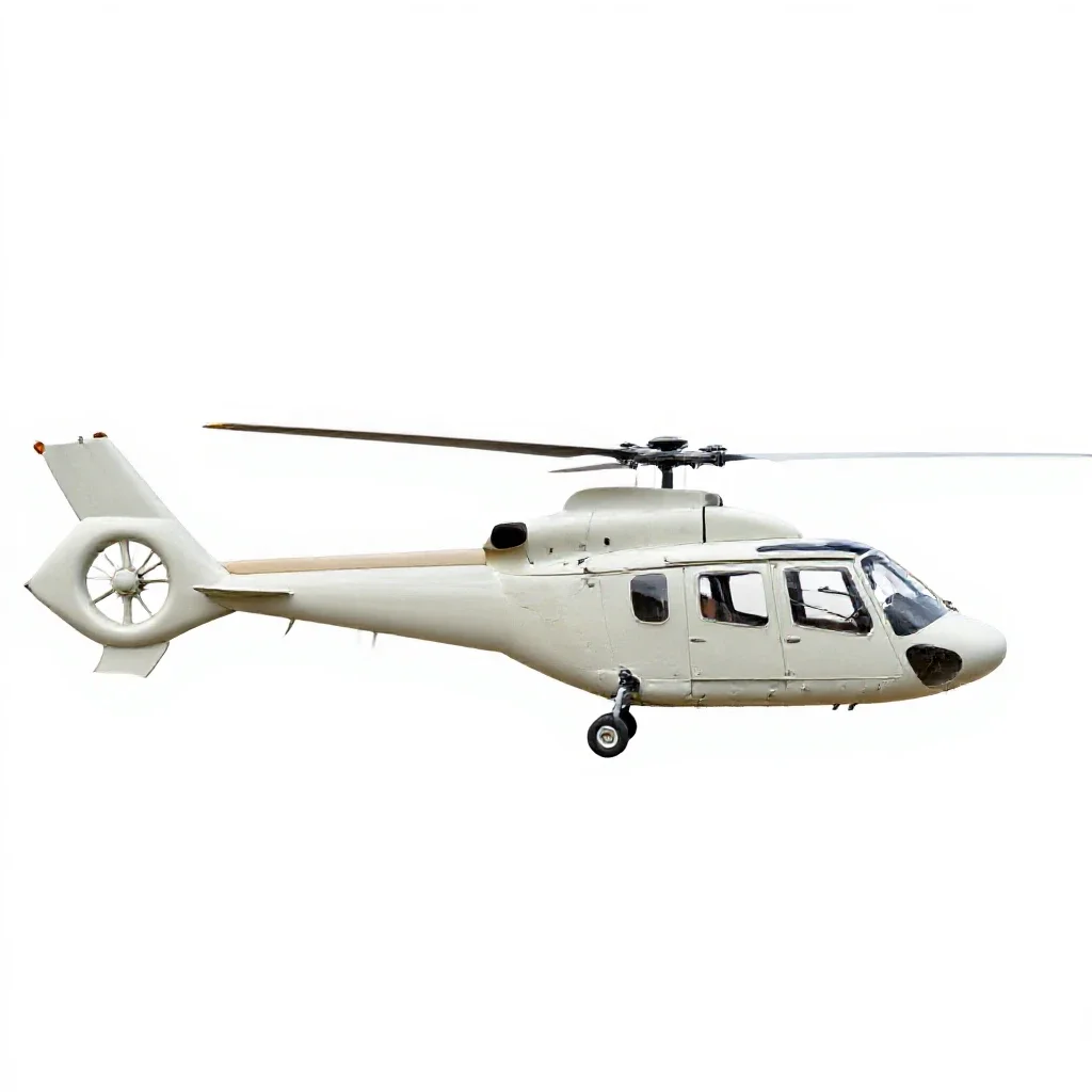 Tail rotor isolated on a white background