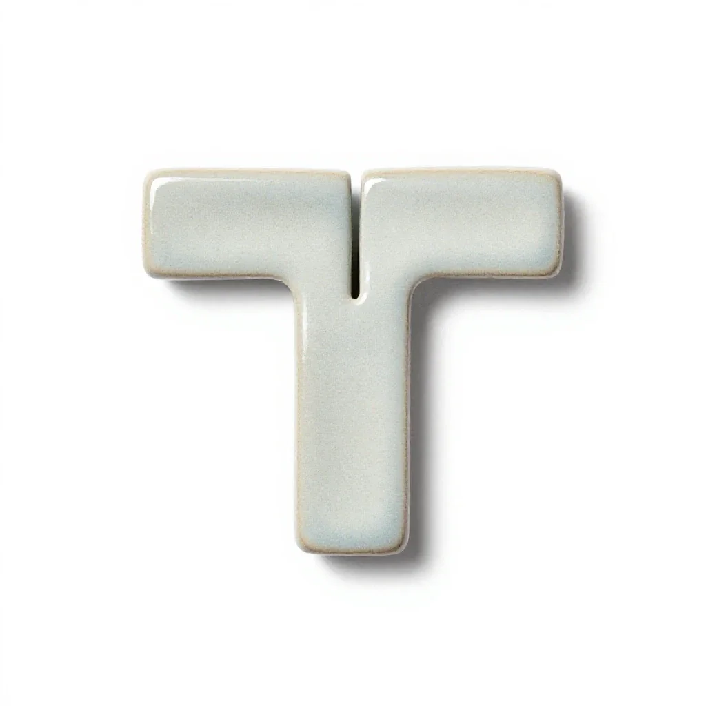 Tee hinge isolated on a white background