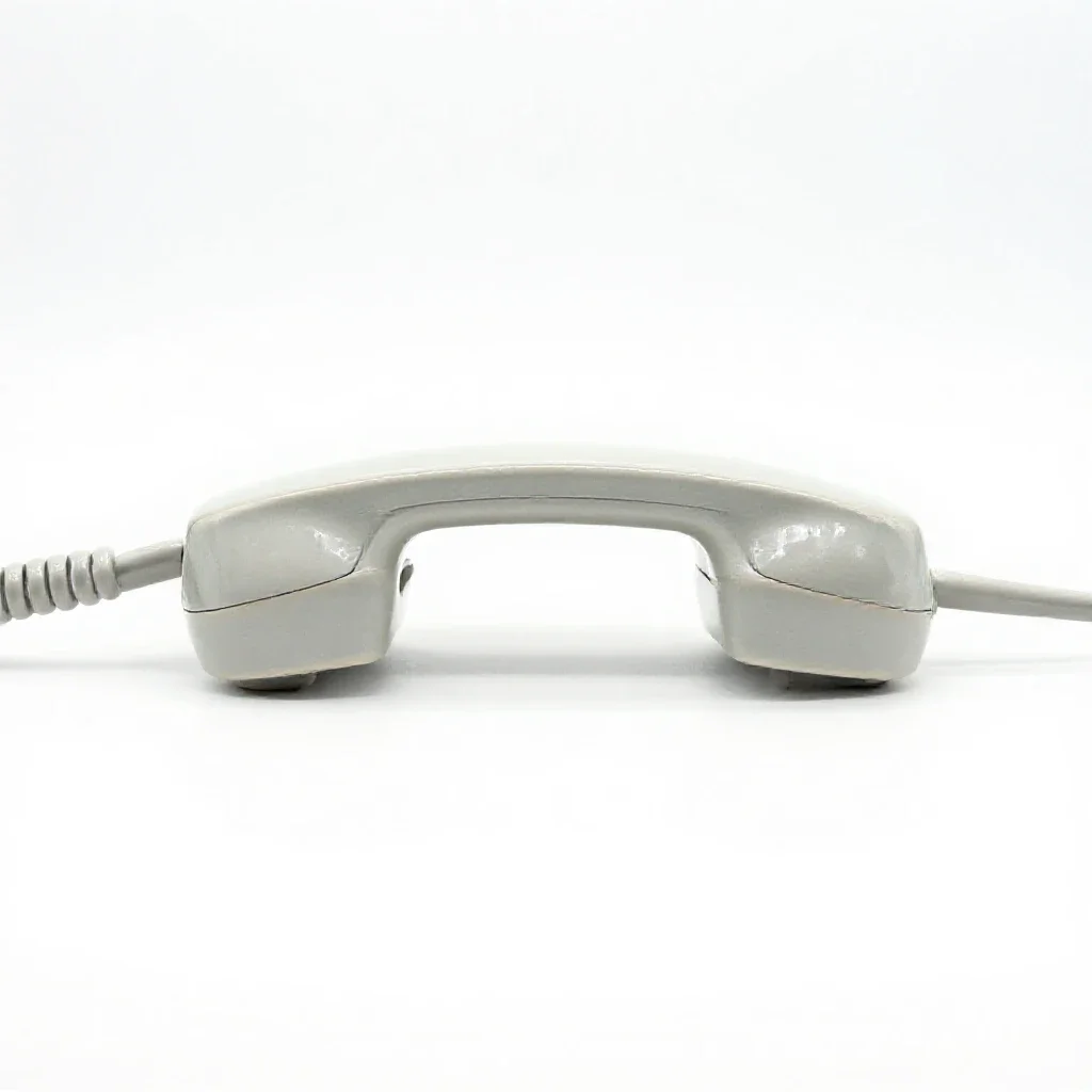 Telephone plug isolated on a white background