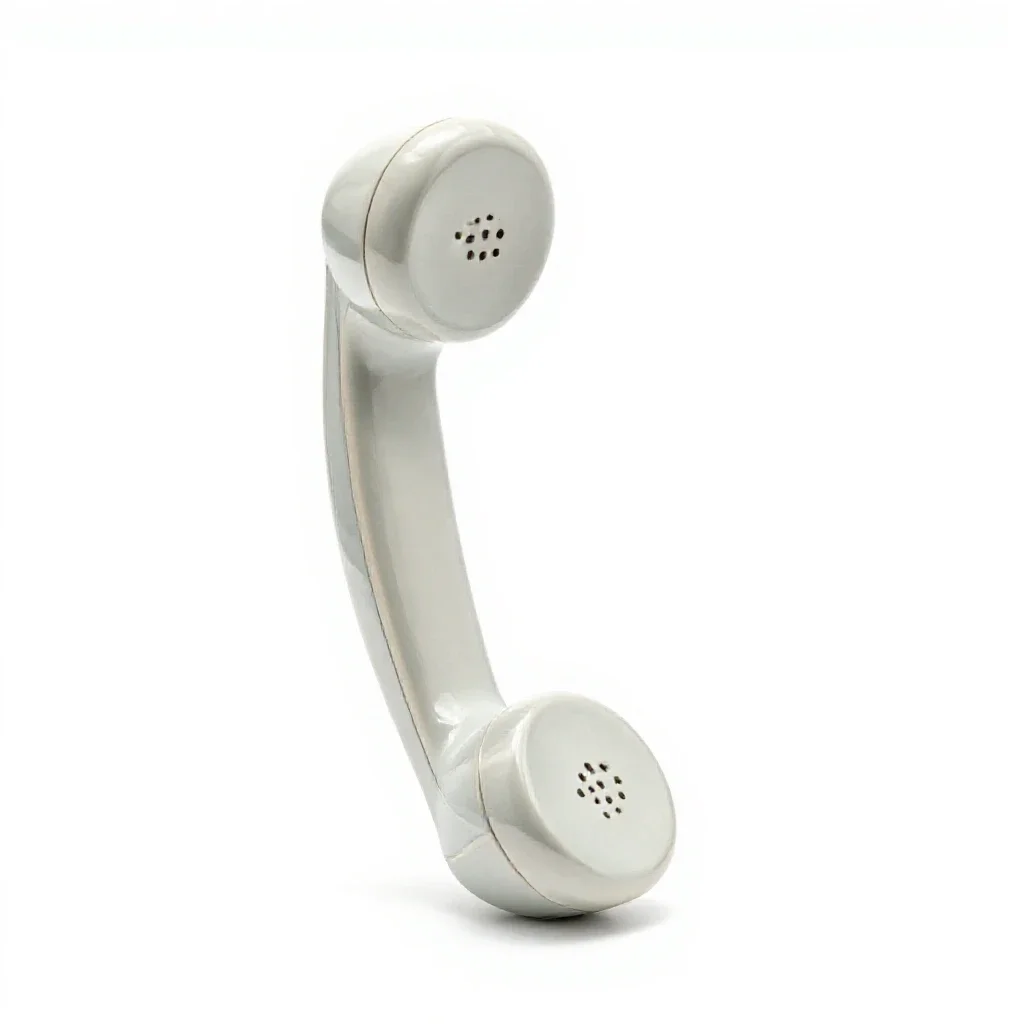 Telephone receiver isolated on a white background