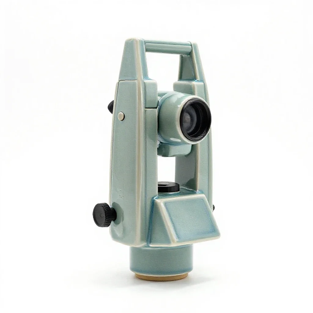 Theodolite isolated on a white background