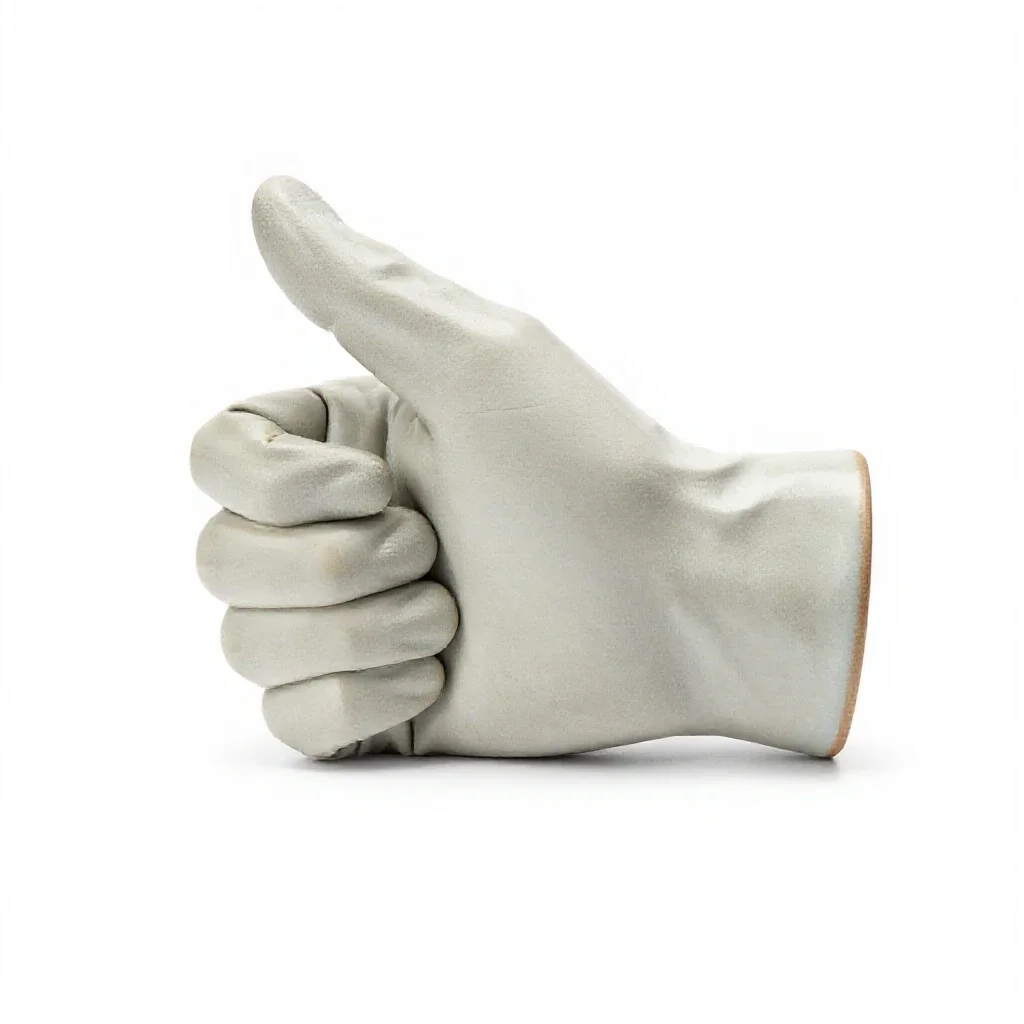 Thumb isolated on a white background
