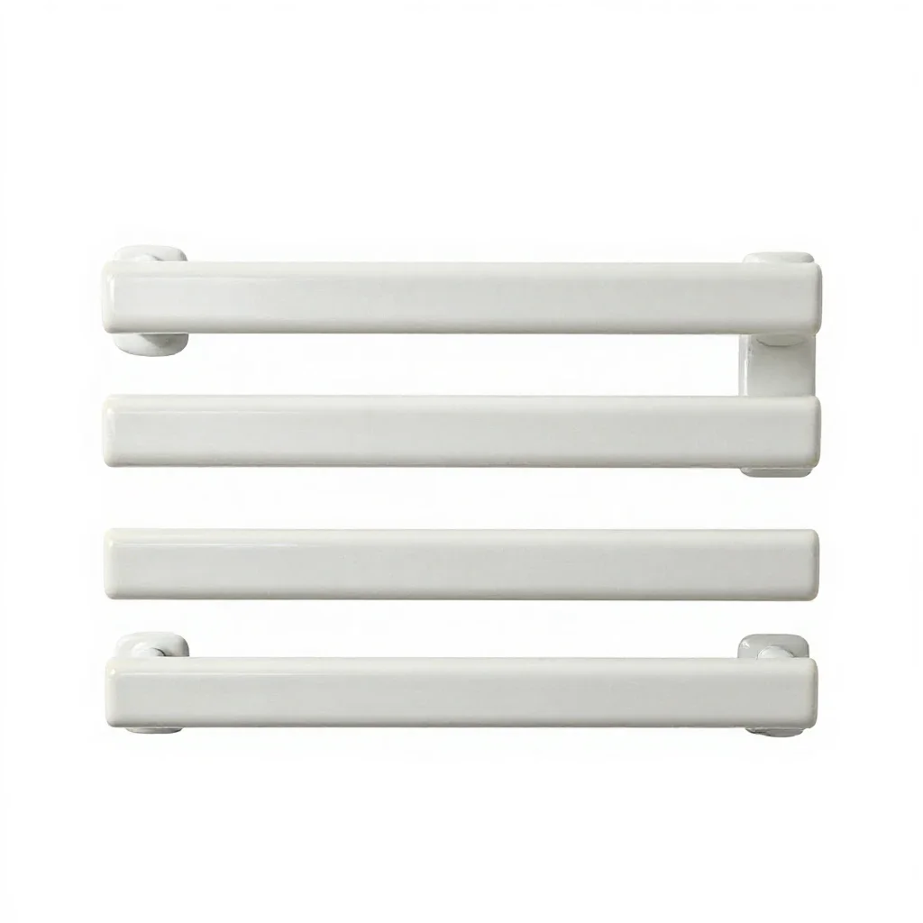Towel rail isolated on a white background