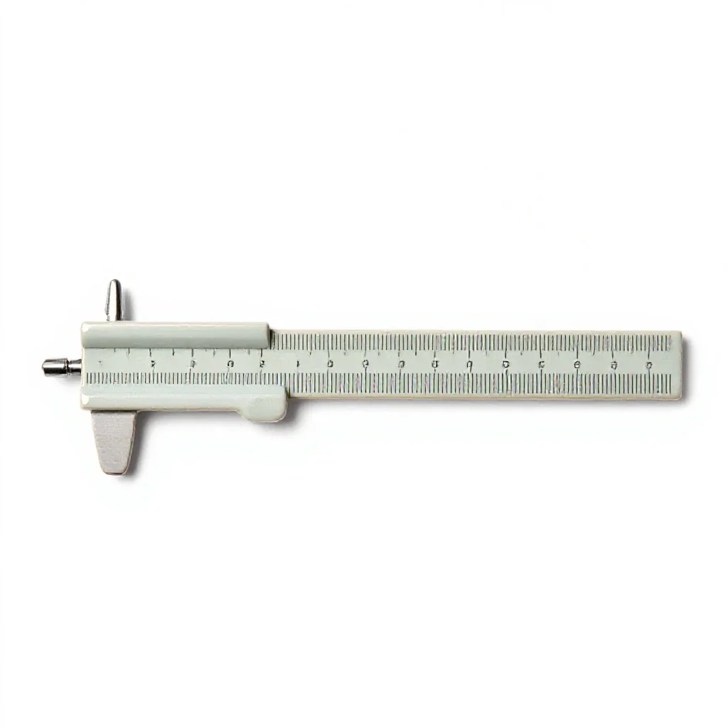Vernier scale isolated on a white background
