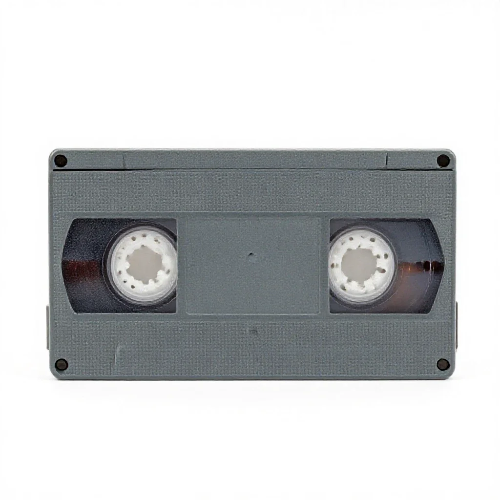 Videotape isolated on a white background