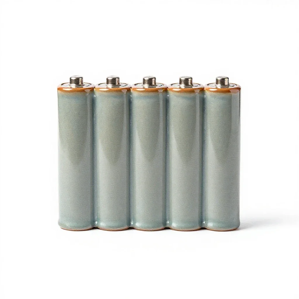 Voltaic battery isolated on a white background