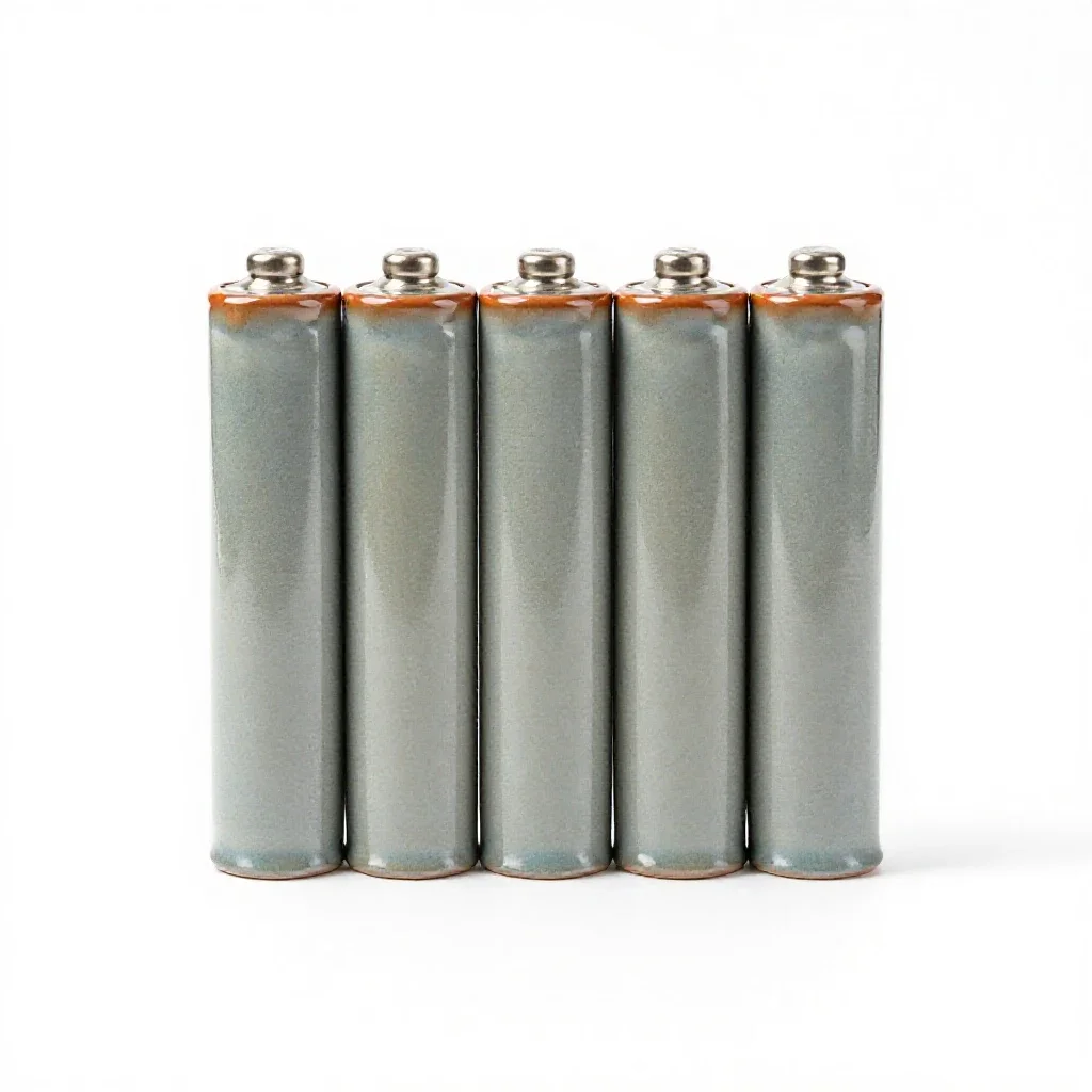 Voltaic pile isolated on a white background