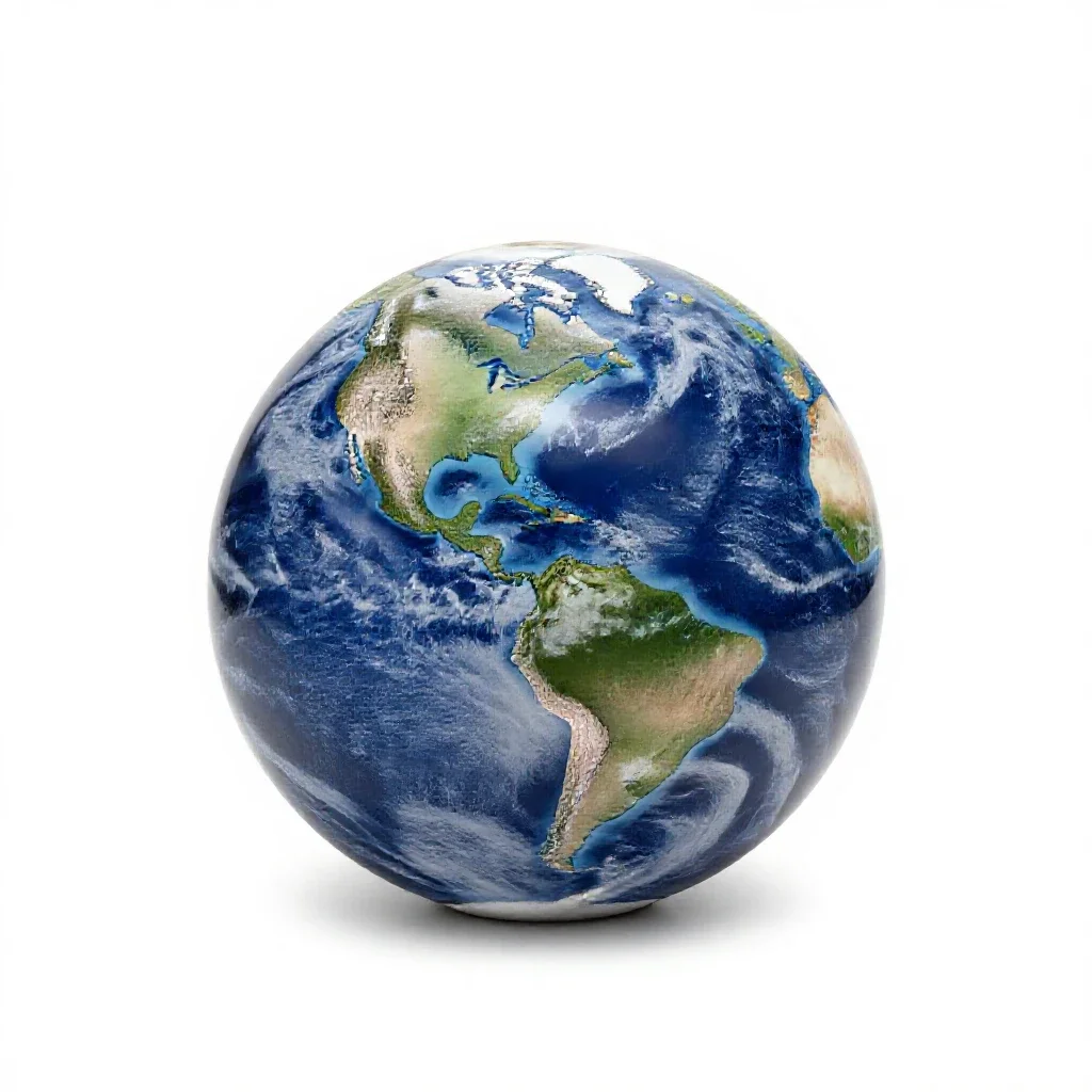Weather satellite isolated on a white background