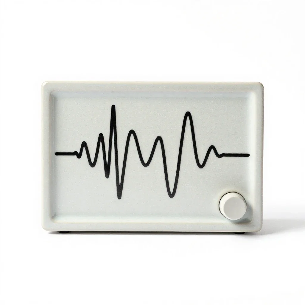 Oscillograph isolated on a white background