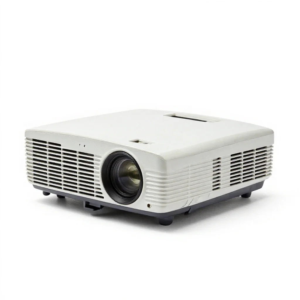 Overhead projector isolated on a white background
