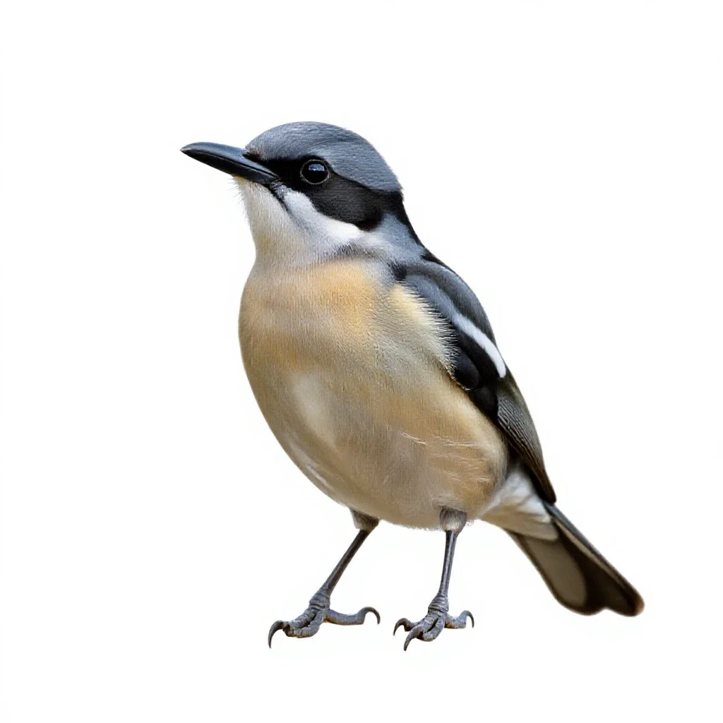 Honey eater isolated on a white background