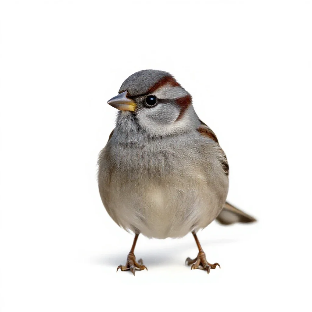 Accentor isolated on a white background