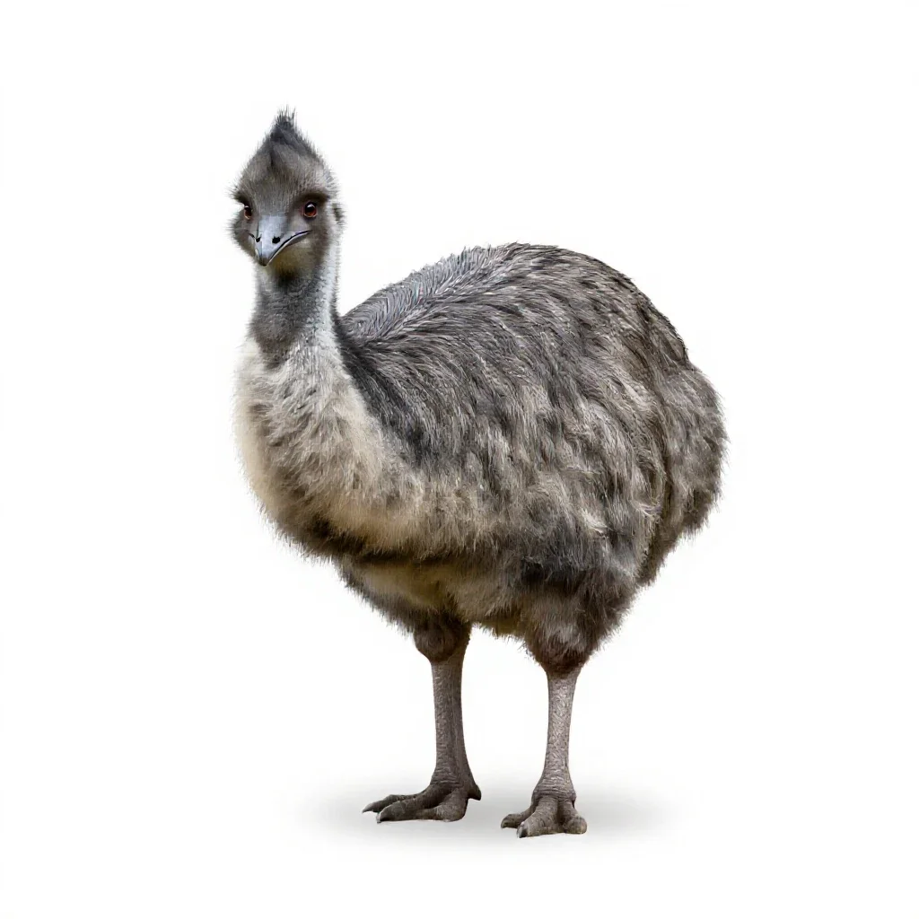 Anomalopteryx isolated on a white background