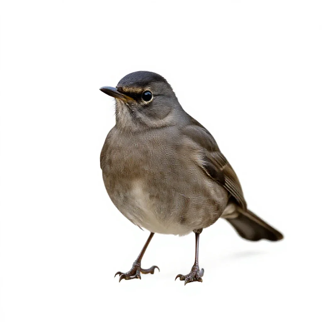Blackcap isolated on a white background