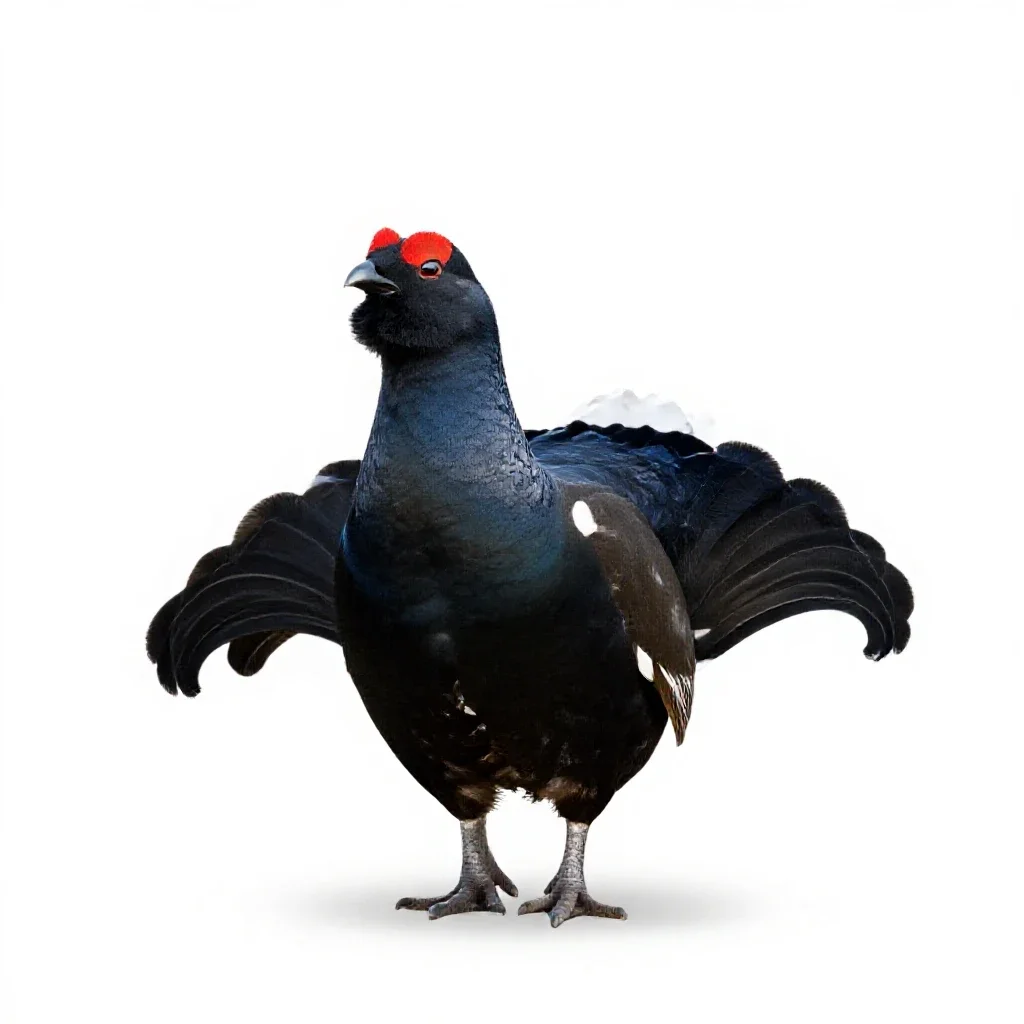 Blackcock isolated on a white background