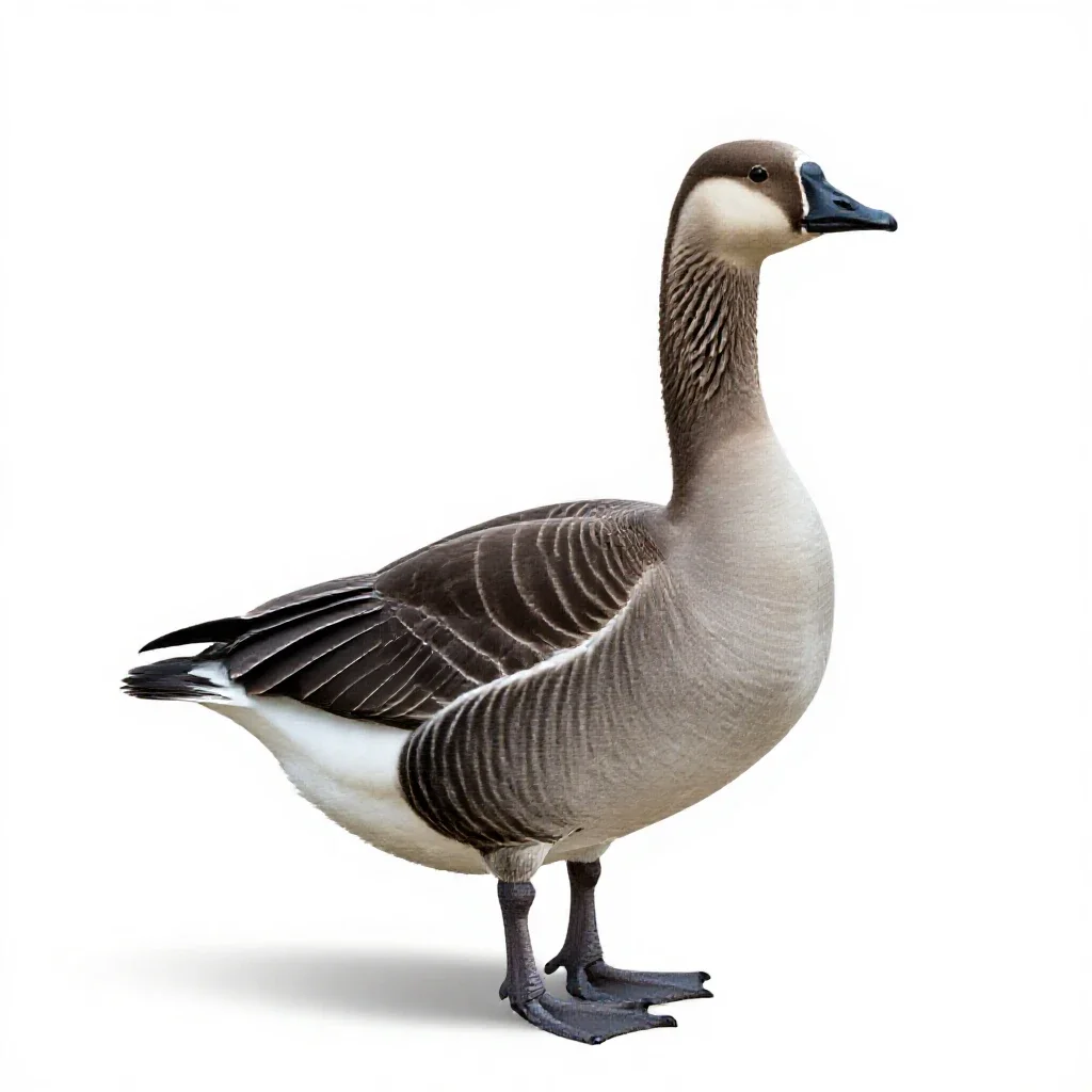 Blue goose isolated on a white background
