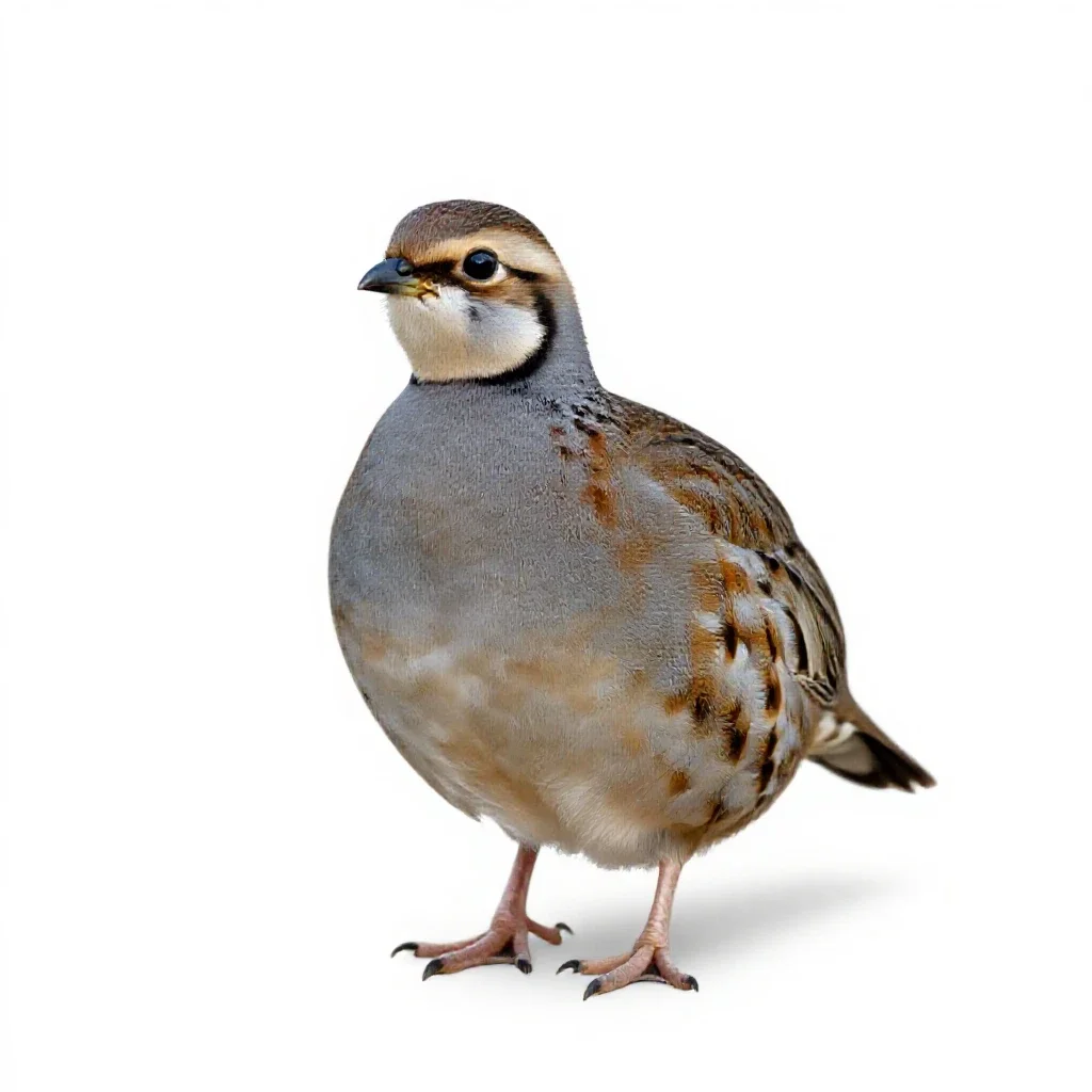 Bobwhite isolated on a white background