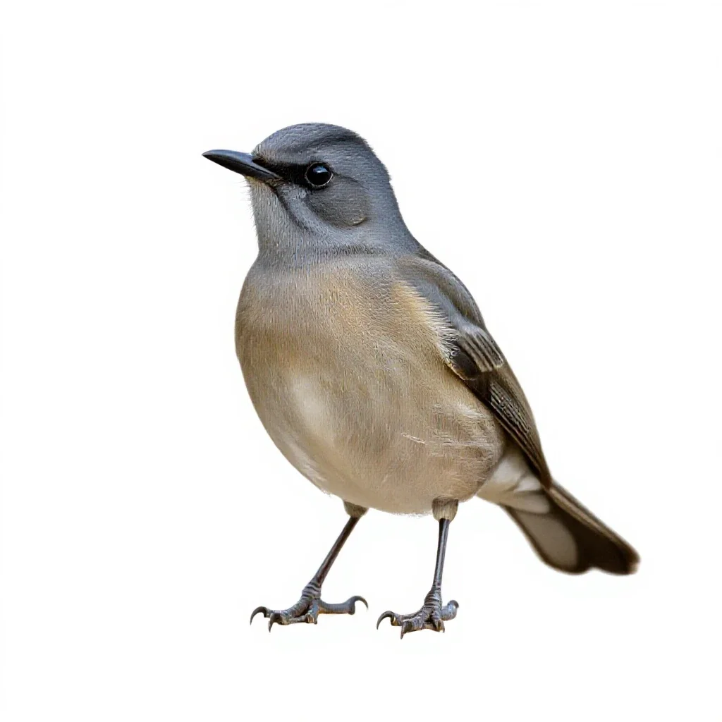 Bowerbird isolated on a white background