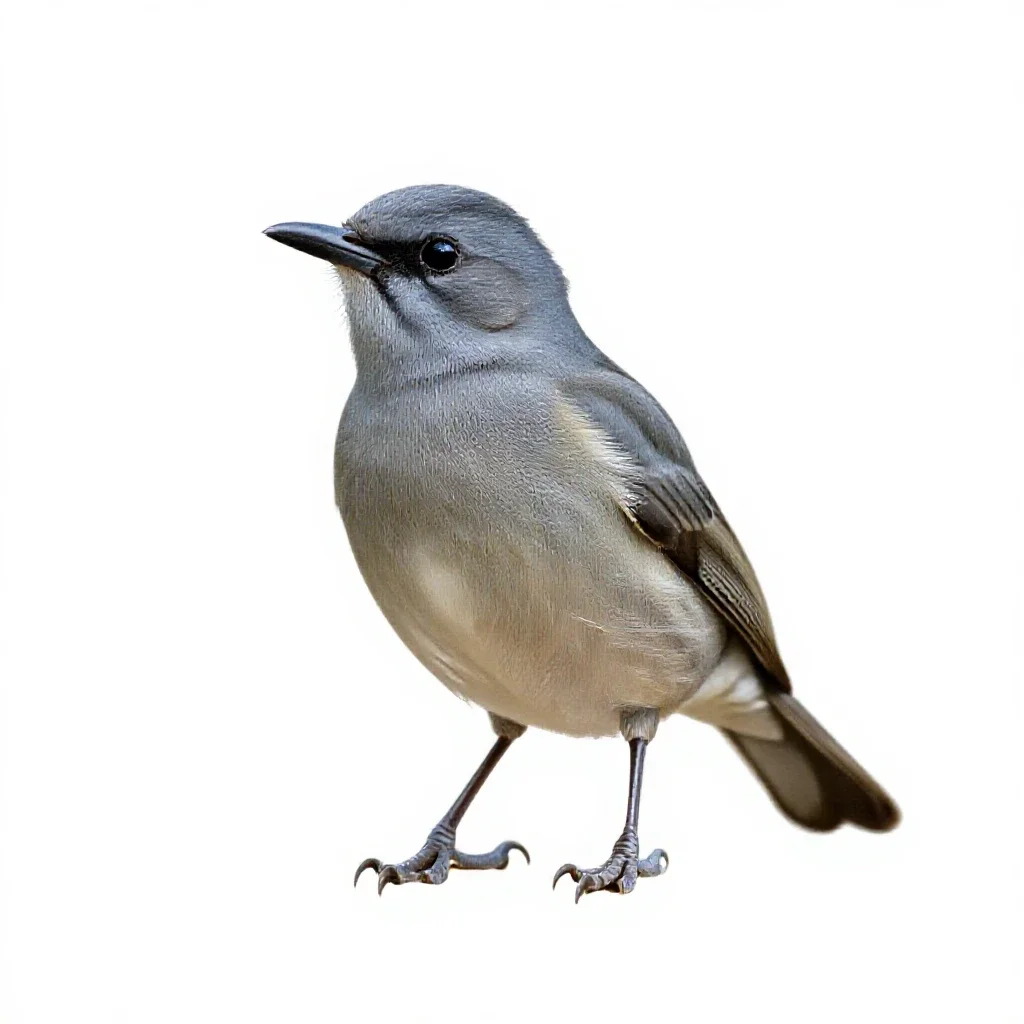 Broadbill isolated on a white background