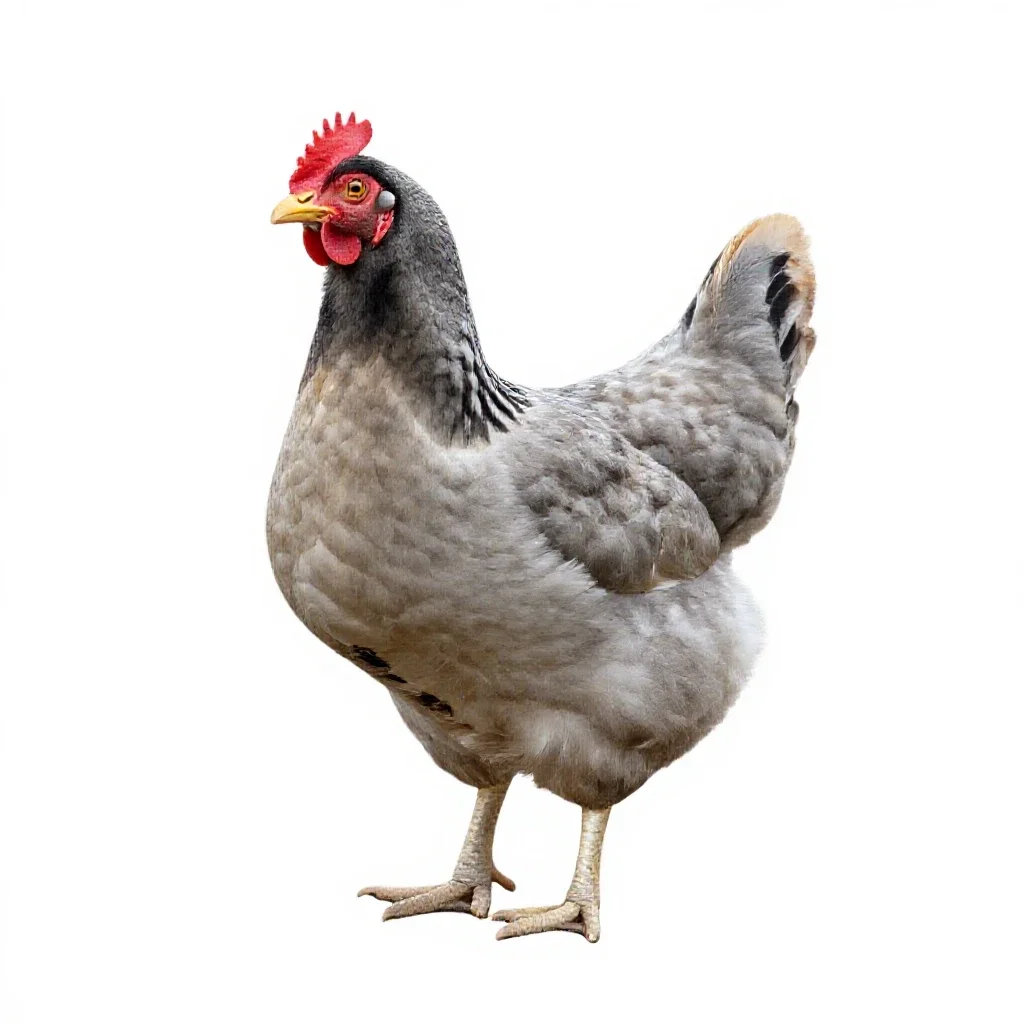 Brood hen isolated on a white background
