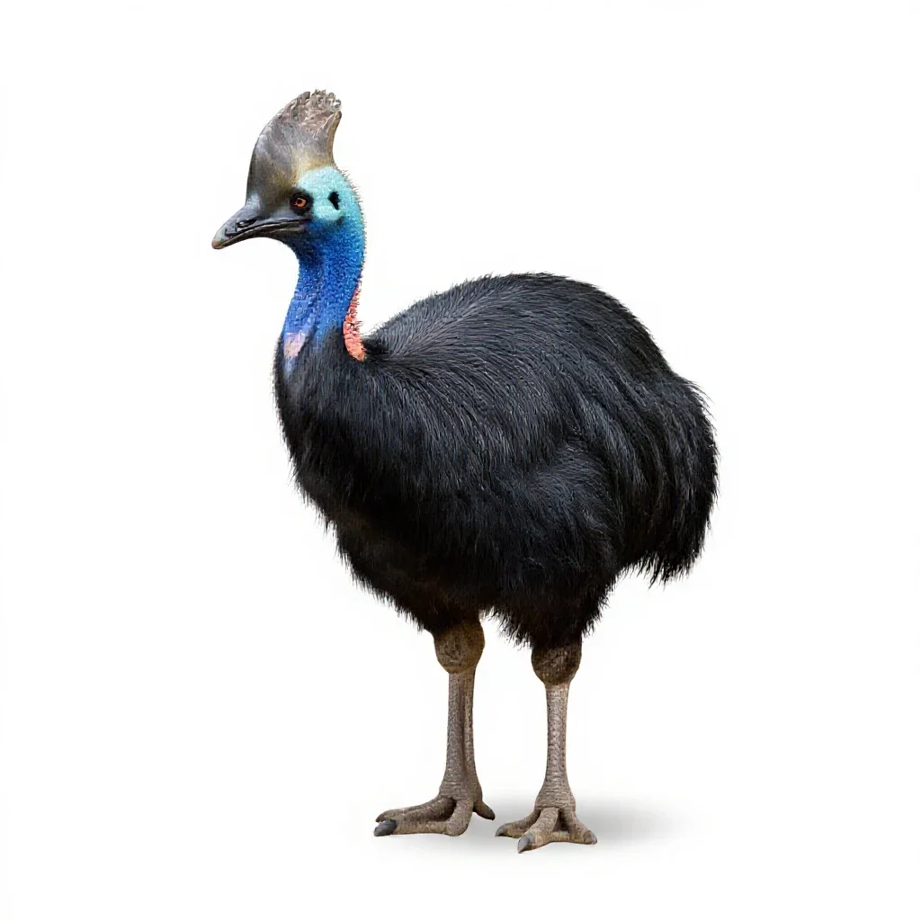 Brush turkey isolated on a white background