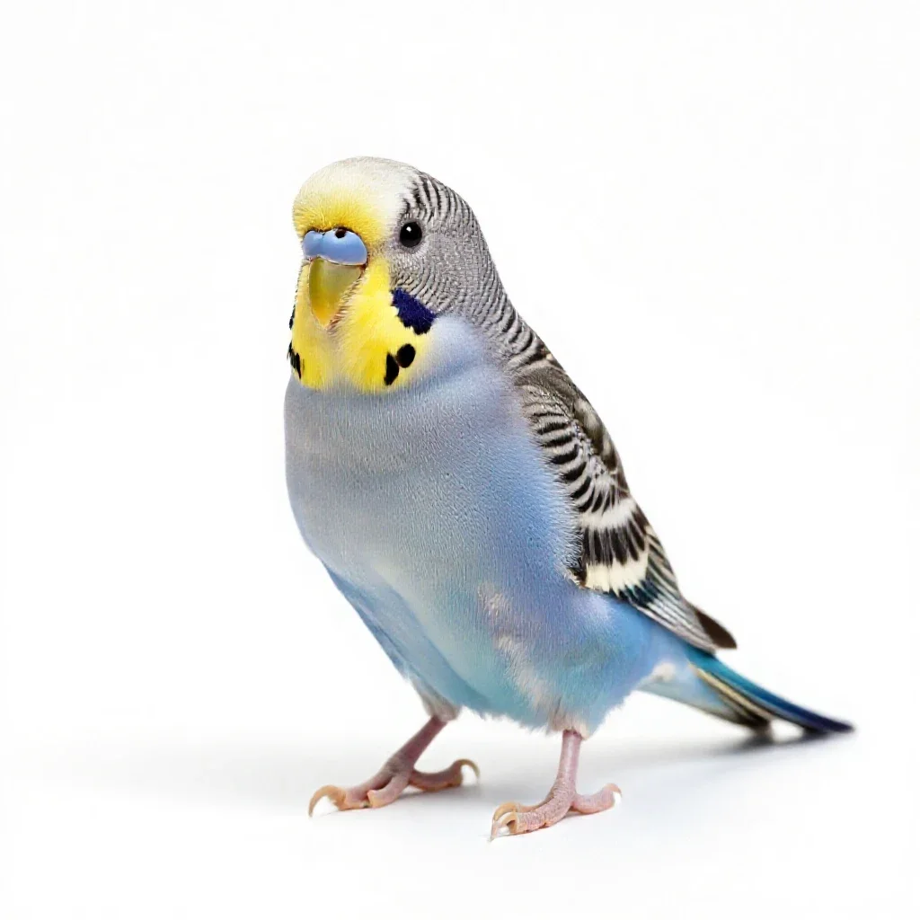Budgerigar isolated on a white background