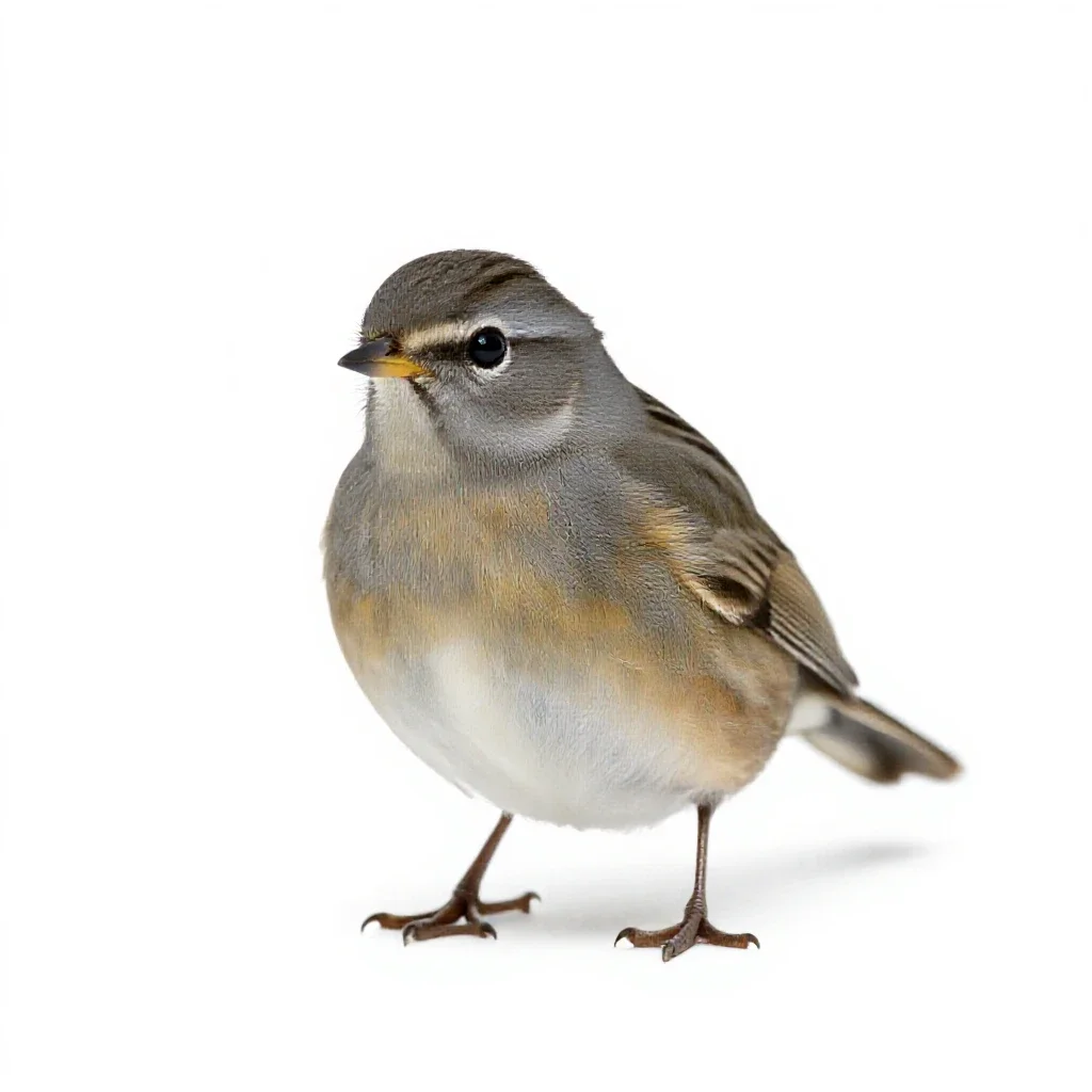 Button quail isolated on a white background