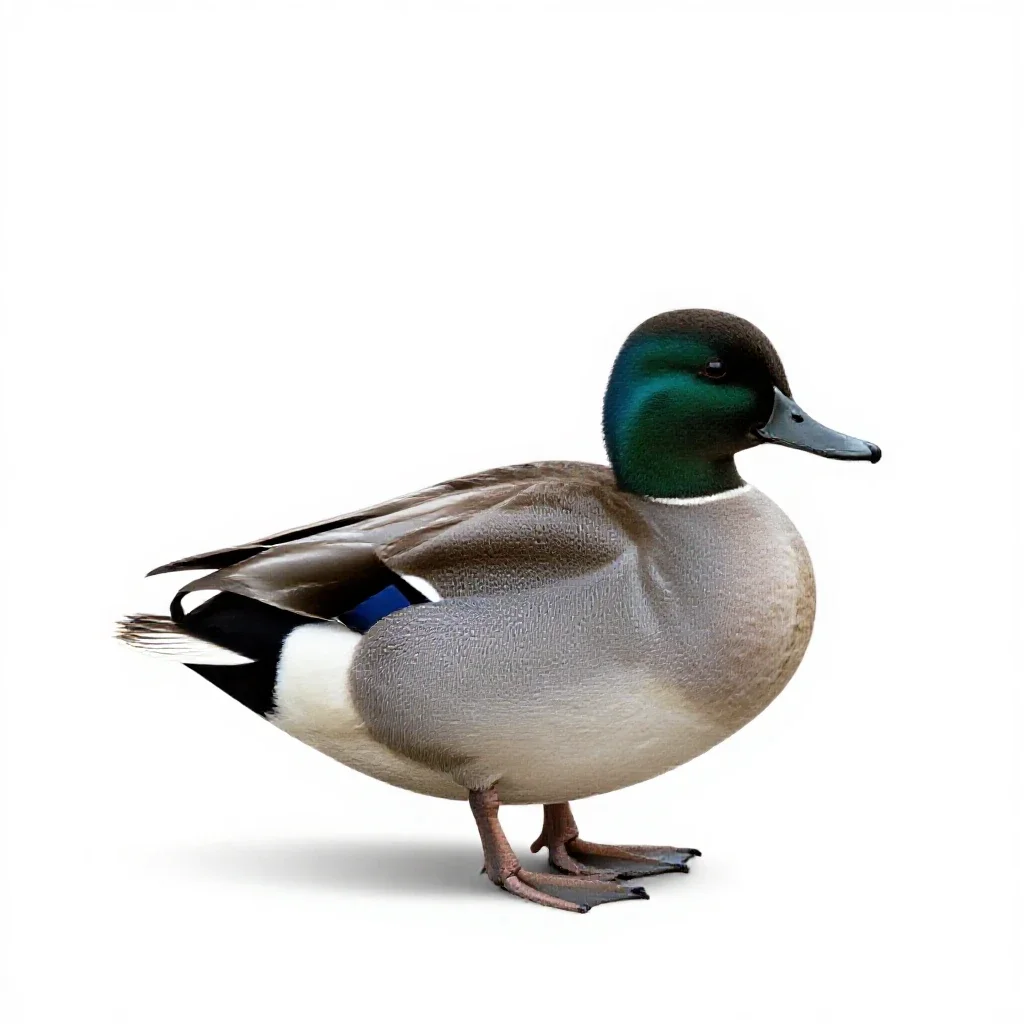 Canvasback isolated on a white background