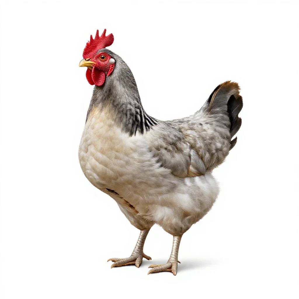 Capon isolated on a white background