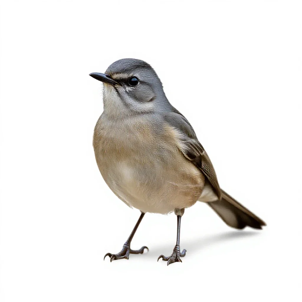 Catbird isolated on a white background