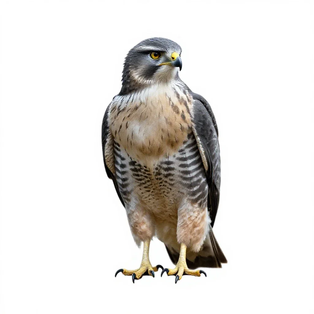 Chicken hawk isolated on a white background