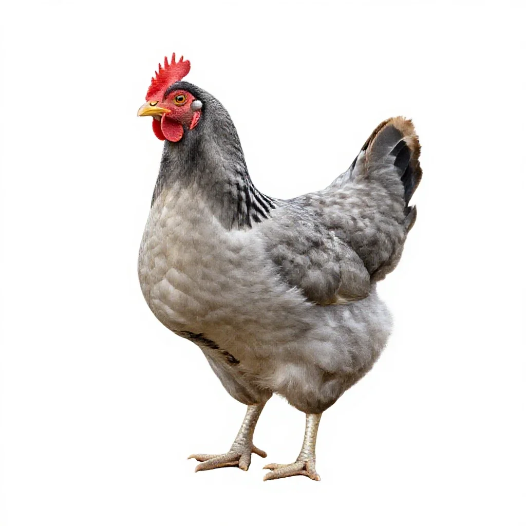 Chicken isolated on a white background