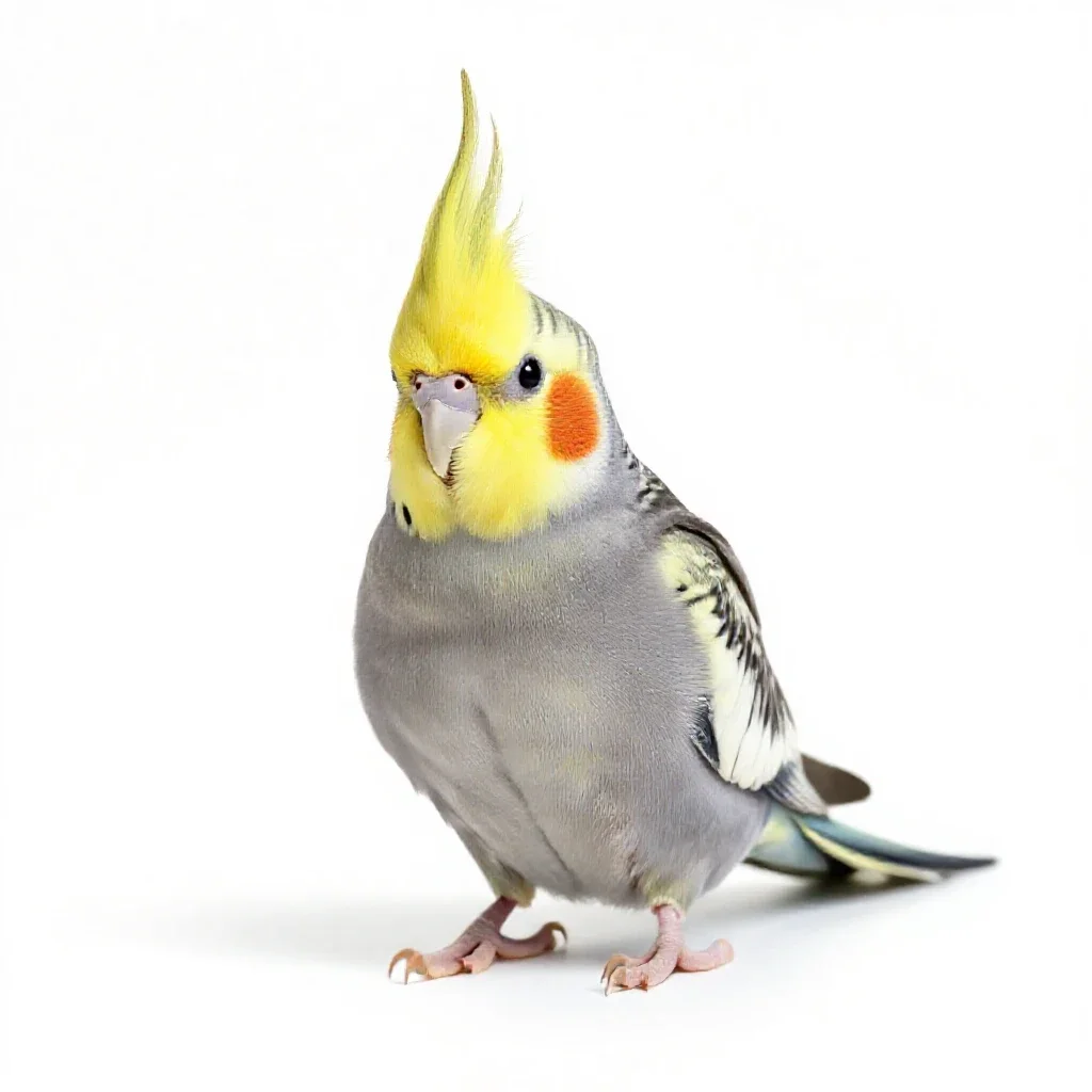 Cockateel isolated on a white background