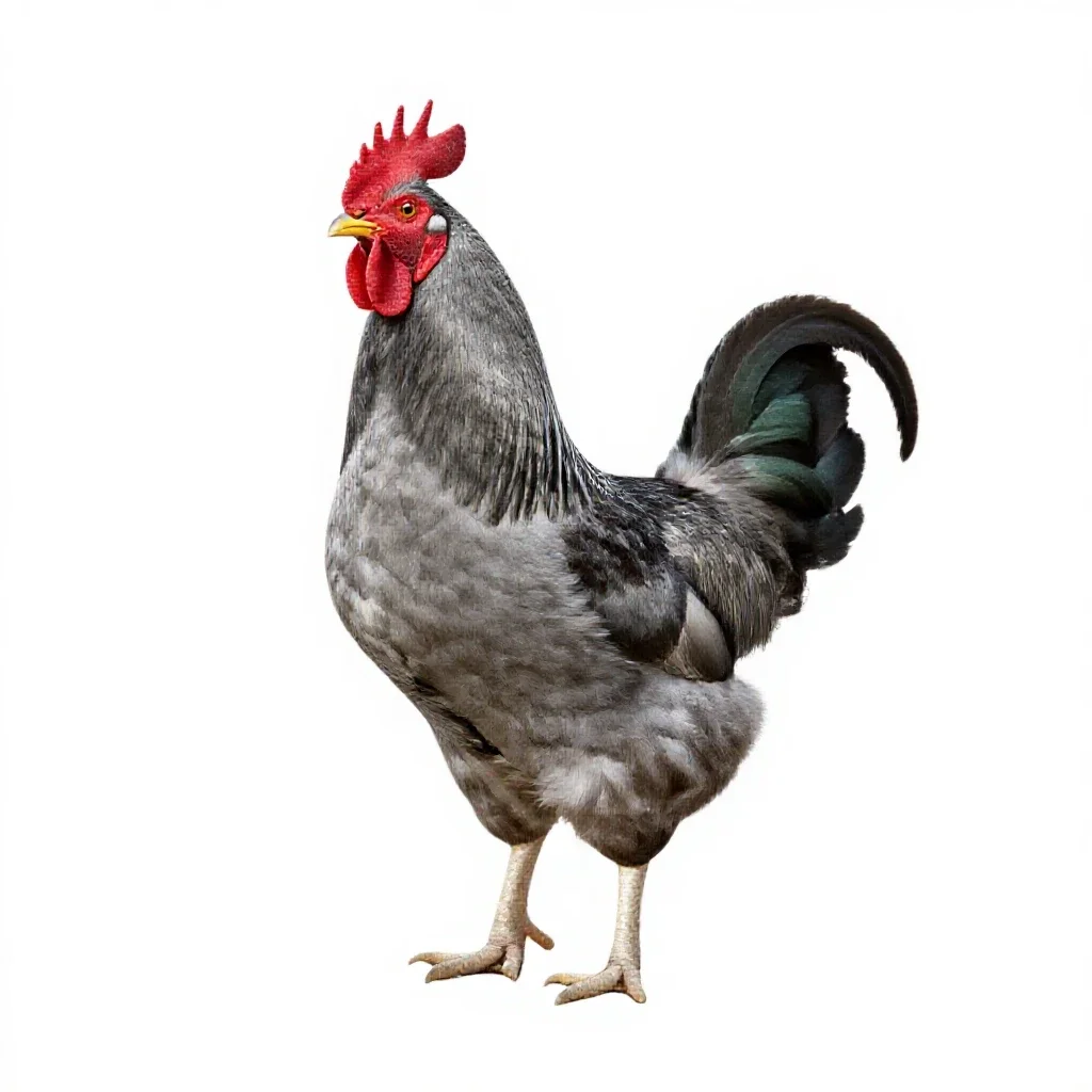 Cockerel isolated on a white background
