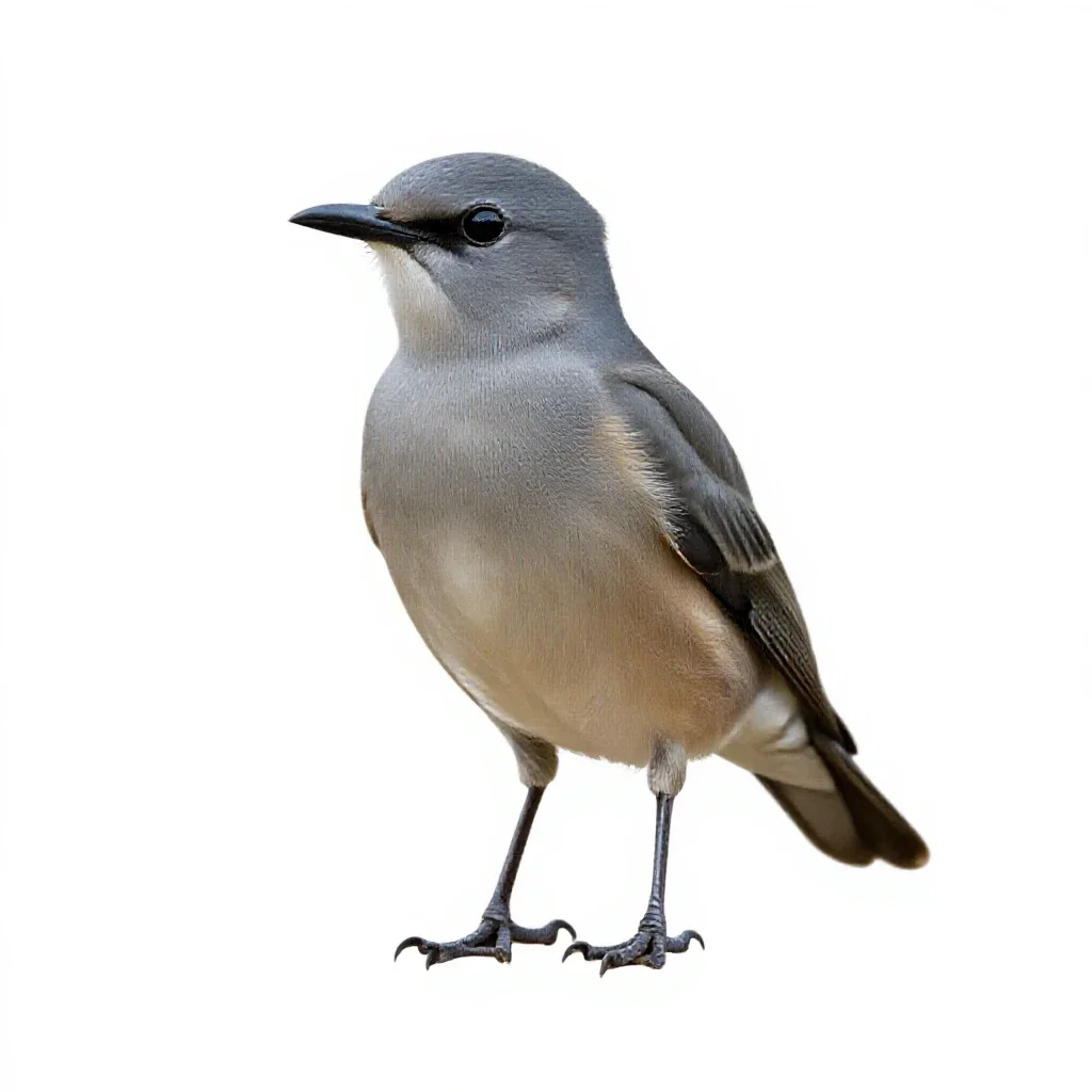 Coraciiform bird isolated on a white background