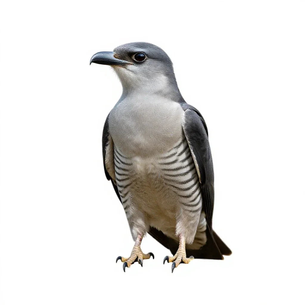 Coucal isolated on a white background