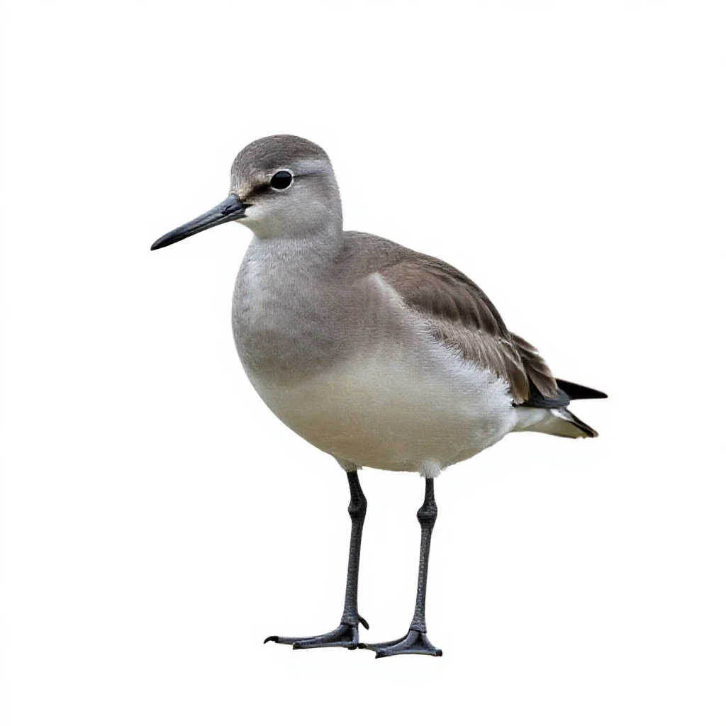 Courlan isolated on a white background