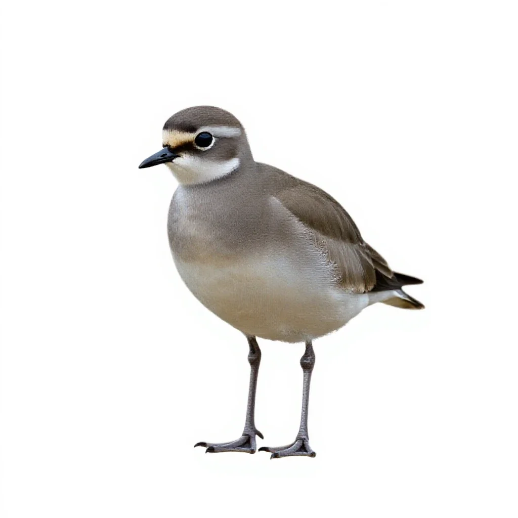 Courser isolated on a white background