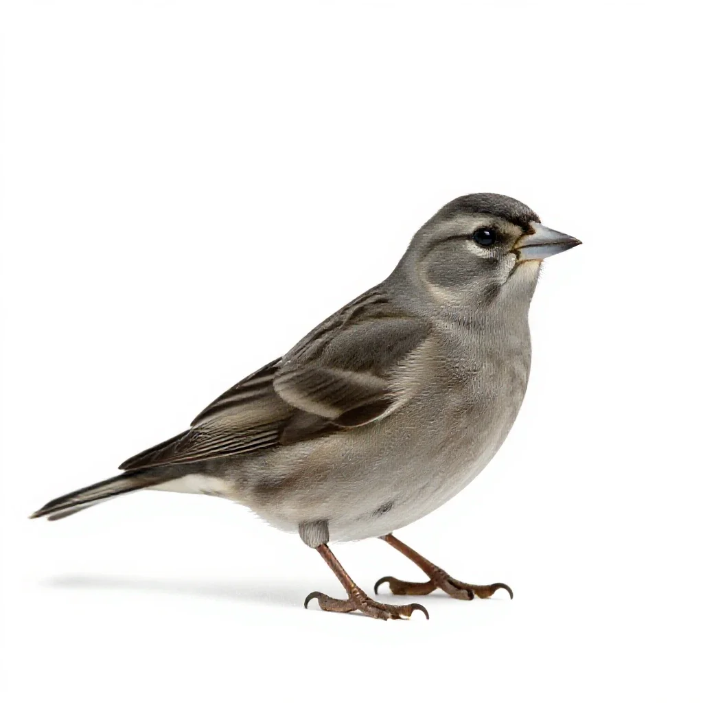 Crossbill isolated on a white background