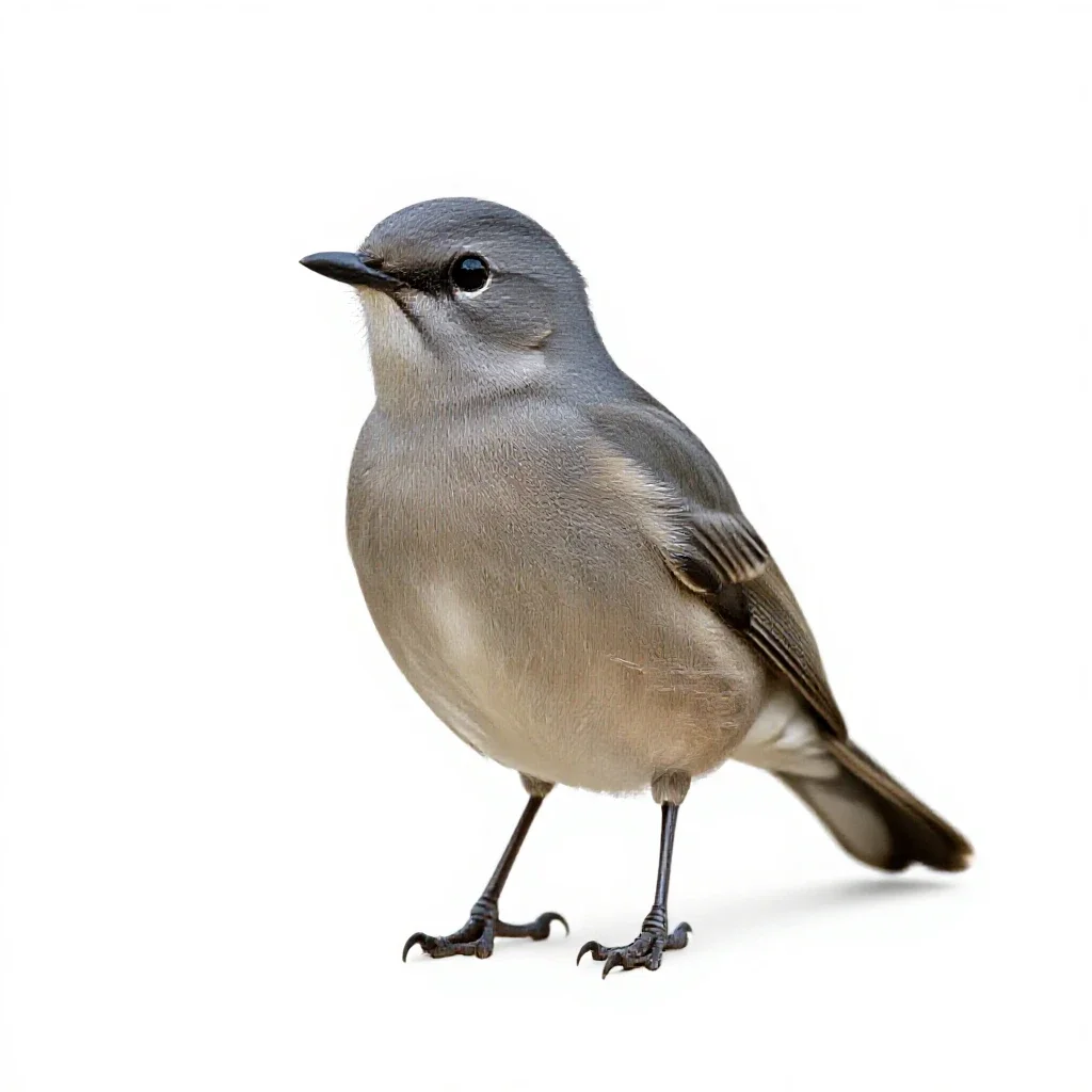 Cuculiform bird isolated on a white background