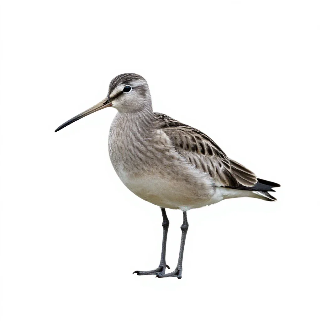 Curlew isolated on a white background