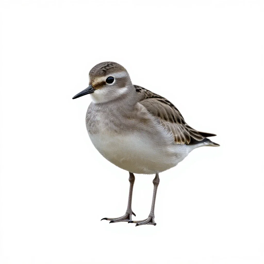Dotterel isolated on a white background