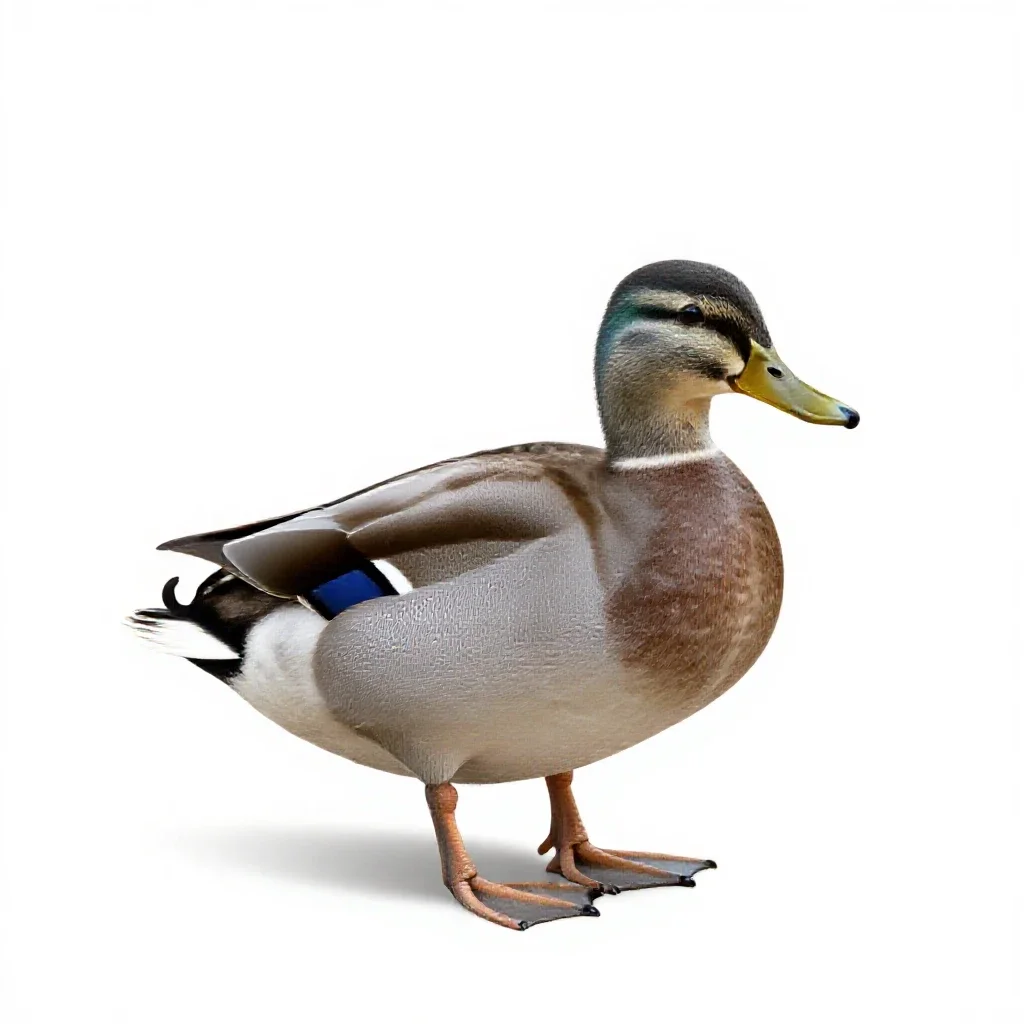 Duck isolated on a white background