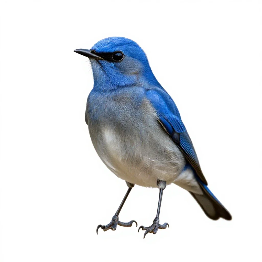 Fairy bluebird isolated on a white background