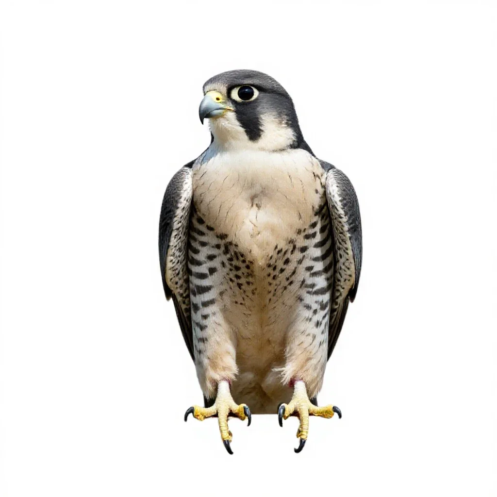 Falcon-gentle isolated on a white background