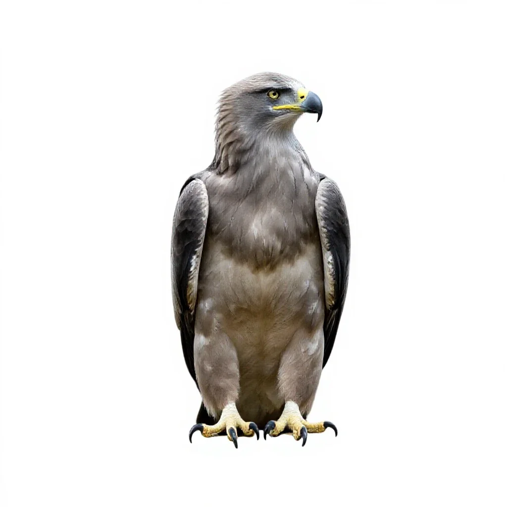 Fishing eagle isolated on a white background